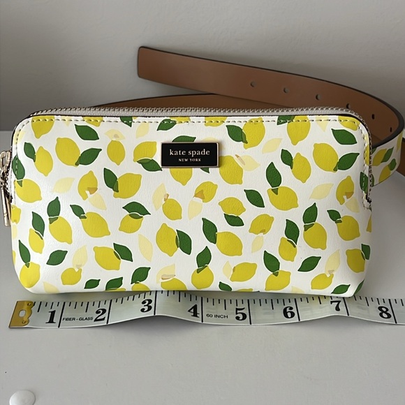 NWT Kate Spade Lemon leather Belt Bag small medium - Picture 6 of 14